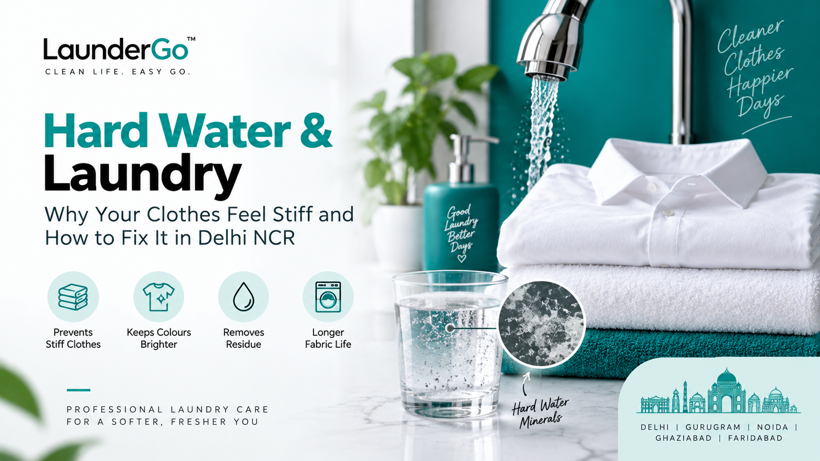 Hard Water & Laundry: Why Your Clothes Feel Stiff and How to Fix It in Delhi NCR