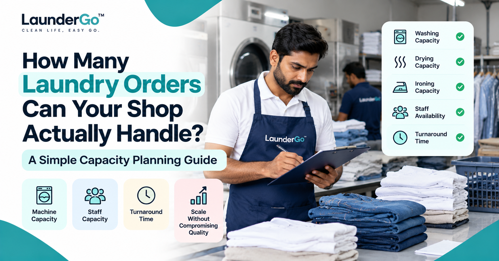 How Many Laundry Orders Can Your Shop Actually Handle? A Simple Capacity Planning Guide